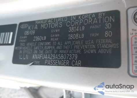 2010 Kia Forte Ex from USA, damaged, VIN KNAFU4A29A5807379